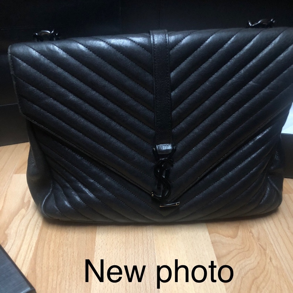 Yves Saint Laurent Black Quilted Shoulder Bag